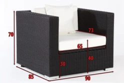 OUTFLEXX Sessel, Schwarz, Polyrattan, Inkl. Polster Und Kissen, Wasserfeste Kissenbox -Ausgewählte Gartenmöbelgeschäfte 5 2392 7 BOX.jpg