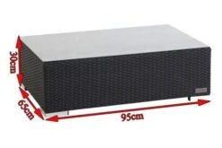 OUTFLEXX Kaffeetisch, Schwarz, Polyrattan, 95x65cm, Mit Glas-Tischplatte 14 OUTFLEXX Kaffeetisch, Schwarz, Polyrattan, 95x65cm, Mit Glas-Tischplatte -Ausgewählte Gartenmöbelgeschäfte 5 2392 9.jpg