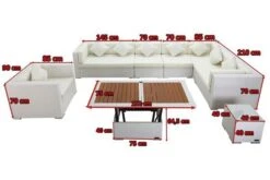 OUTFLEXX Loungemöbel-Set, Weiß, Polyrattan, Für 8 Personen, Inkl. Loungetisch, Wasserfeste Kissenbox -Ausgewählte Gartenmöbelgeschäfte 5 2510 BOX D.jpg