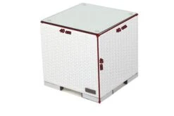 OUTFLEXX Beistelltisch, Weiß, Polyrattan, 40x40x40 Cm, Inkl. Glasplatte -Ausgewählte Gartenmöbelgeschäfte 5 2511 10.jpg