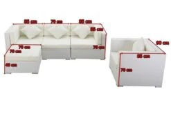 OUTFLEXX Loungemöbel-Set, Weiß, Polyrattan, Für 5 Personen, Wasserfeste Kissenbox -Ausgewählte Gartenmöbelgeschäfte 5 2523 BOX A.jpg