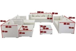 OUTFLEXX Loungemöbel-Set, Weiß, Polyrattan, Für 9 Personen, Inkl. Kaffeetisch, Wasserfeste Kissenbox 13 OUTFLEXX Loungemöbel-Set, Weiß, Polyrattan, Für 9 Personen, Inkl. Kaffeetisch, Wasserfeste Kissenbox -Ausgewählte Gartenmöbelgeschäfte 5 7173 BOX B.jpg