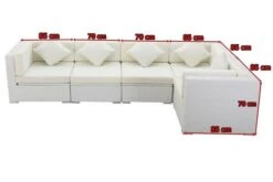 OUTFLEXX Loungemöbel Polyrattan, Weiß, Für 5 Personen, Wasserfeste Kissenbox -Ausgewählte Gartenmöbelgeschäfte 5 7175 BOX A.jpg