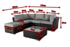 OUTFLEXX Loungemöbel, Polyrattan, Braun Marmoriert, Inkl. Kaffeetisch, Abdeckhaube, Ersatzbezug, Wasserfeste Kissenbox -Ausgewählte Gartenmöbelgeschäfte 5 7759 BOX X 2.jpg