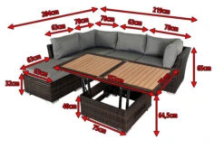 OUTFLEXX Loungemöbel, Polyrattan, Braun Marmoriert, Inkl. Loungetisch, Abdeckhaube, Ersatzbezug, Wasserfeste Kissenbox -Ausgewählte Gartenmöbelgeschäfte 5 7759 BOX X 4.jpg