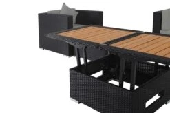 OUTFLEXX Loungemöbel-Set, 5 Personen, Schwarz, Polyrattan, Inkl. Loungetisch, Wasserfeste Kissenbox -Ausgewählte Gartenmöbelgeschäfte 6 1299 BOX D.jpg