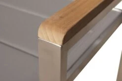 OUTFLEXX Stuhl, Taupe, Edelstahl/Textilene, Padded, Armlehnen Aus FSC-Teakholz, 62x56,5x86cm -Ausgewählte Gartenmöbelgeschäfte 6 13516.jpg