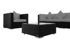 OUTFLEXX Loungemöbel-Set, Schwarz, Polyrattan, Für 8 Personen, Inkl. Kaffeetisch, Wasserfeste Kissenbox -Ausgewählte Gartenmöbelgeschäfte 6 1380 BOX B.jpg