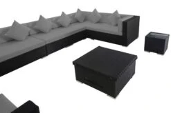 OUTFLEXX Loungemöbel-Set, Schwarz, Polyrattan, Für 8 Personen, Inkl. Loungetisch, Wasserfeste Kissenbox -Ausgewählte Gartenmöbelgeschäfte 6 1380 BOX D.jpg