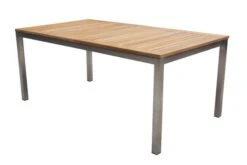 OUTFLEXX Set, Taupe, 200/300 X 100 Cm, Edelstahl/Teak, Ausziehtisch, 8 Stapelstühle, 2 Multipositionssessel -Ausgewählte Gartenmöbelgeschäfte 6 14155.jpg