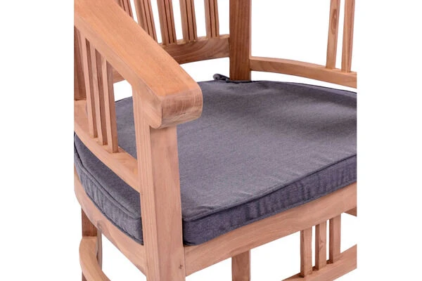 OUTFLEXX Armlehnensessel, Natur, Teakholz, 61x60x84cm, Inkl. Polster 9 OUTFLEXX Armlehnensessel, Natur, Teakholz, 61x60x84cm, Inkl. Polster – Bild 7