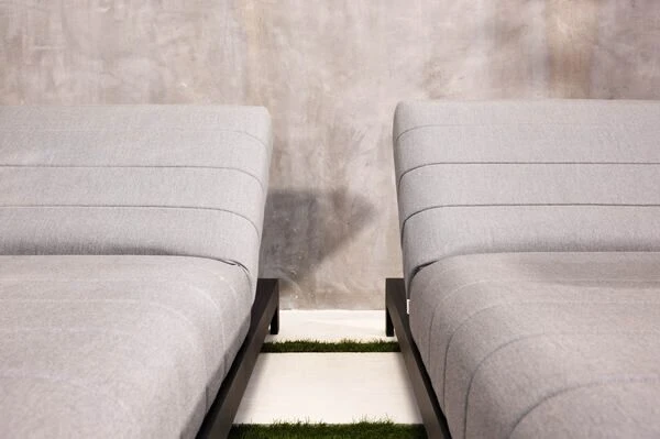 OUTFLEXX Bite Loungeliege, Flanelle, Alu/Sunbrella, 203 X 90 X 38 Cm, 4-fach Verstellbar 8 OUTFLEXX Bite Loungeliege, Flanelle, Alu/Sunbrella, 203 X 90 X 38 Cm, 4-fach Verstellbar – Bild 6