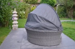 OUTFLEXX Sonneninsel, Grau, Polyrattan, Halbrund, 193 X 104 X 74 Cm, Hocker Drehbar, Dach Klappbar -Ausgewählte Gartenmöbelgeschäfte 6 16110.jpg