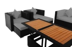 OUTFLEXX Loungemöbel-Set, Schwarz, Polyrattan, Für 9 Personen, Inkl. Loungetisch, Wasserfeste Kissenbox -Ausgewählte Gartenmöbelgeschäfte 6 1716 BOX D.jpg