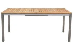 STERN Polaris Esstischgruppe, Silbergrau, Edelstahl/FSC-Teak, Tisch 200/300 X 100 Cm, 6 Stapelsessel -Ausgewählte Gartenmöbelgeschäfte 6 18086.jpg