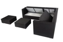 OUTFLEXX Loungemöbel-Set, Schwarz, Polyrattan, 6 Personen, Wasserfeste Kissenbox, Inkl. Kaffeetisch -Ausgewählte Gartenmöbelgeschäfte 6 18229 BOX B.jpg