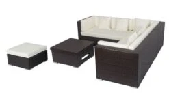 OUTFLEXX Loungemöbel-Set, Braun, Polyrattan, 6 Personen, Wasserfeste Kissenbox, Inkl. Loungetisch -Ausgewählte Gartenmöbelgeschäfte 6 18230 BOX D.jpg