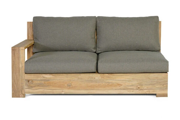 OUTFLEXX Kassel Ecklounge, Recyceltes Teakholz, Inkl. Polster Aus Olefin, Rustikal Gebürstet 8 OUTFLEXX Kassel Ecklounge, Recyceltes Teakholz, Inkl. Polster Aus Olefin, Rustikal Gebürstet – Bild 6