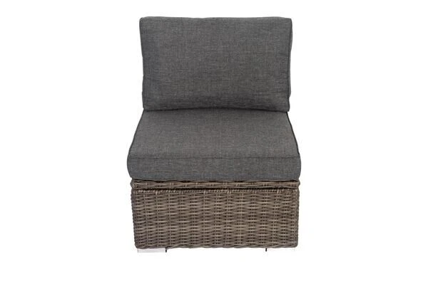 OUTFLEXX Mittelelement, Grau, Polyrattan, 70 X 82 X 70 Cm, Verstellbare Sitzfläche, Wasserfeste Kissenbox 3 OUTFLEXX Mittelelement, Grau, Polyrattan, 70 X 82 X 70 Cm, Verstellbare Sitzfläche, Wasserfeste Kissenbox