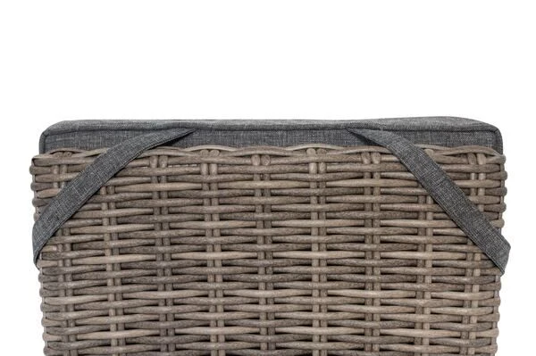 OUTFLEXX 2er Set Dining Sessel, Grau, Polyrattan, Je 55 X 65 X 112 Cm, Rücken Stufenlos Verstellbar 8 OUTFLEXX 2er Set Dining Sessel, Grau, Polyrattan, Je 55 X 65 X 112 Cm, Rücken Stufenlos Verstellbar – Bild 6