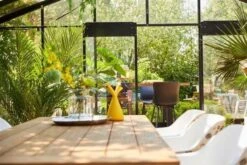 HARTMAN Yasmani Esstisch, Carbon Black/vintage Brown, Alu/Teak, 240x100cm -Ausgewählte Gartenmöbelgeschäfte 6 18688.jpg