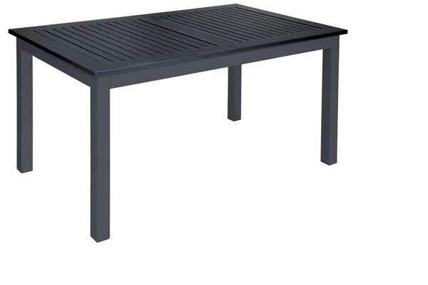 DOPPLER Expert Esstischgarnitur, Anthrazit/schwarz, Alu/Textilene, 4 Stapelsessel, 2 Hochlehner, 150-210x90cm 8 DOPPLER Expert Esstischgarnitur, Anthrazit/schwarz, Alu/Textilene, 4 Stapelsessel, 2 Hochlehner, 150-210x90cm – Bild 6