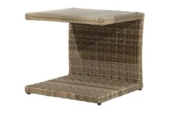 Ploß Rabida Beistelltisch, Champagner-meliert, Polyrattan, 50x50x45 Cm, Glasplatte In Steinoptik -Ausgewählte Gartenmöbelgeschäfte 6 20172.jpg