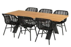 HARTMAN Xanadu Esstisch, Xerix, Alu / Teakholz, 220 X 100 Cm, X-Gestell -Ausgewählte Gartenmöbelgeschäfte 6 20405.jpg