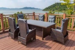 OUTFLEXX Dining Tisch, Braun Marmoriert, Polyrattan, 220 X 100 Cm, Tischplatte Spraystone, 6mm 16 OUTFLEXX Dining Tisch, Braun Marmoriert, Polyrattan, 220 X 100 Cm, Tischplatte Spraystone, 6mm -Ausgewählte Gartenmöbelgeschäfte 6 20663.jpg