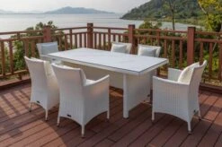 OUTFLEXX Dining Tisch, Weiß, Polyrattan, 200 X 95 Cm, Tischplatte Spraystone, 6mm 27 OUTFLEXX Dining Tisch, Weiß, Polyrattan, 200 X 95 Cm, Tischplatte Spraystone, 6mm -Ausgewählte Gartenmöbelgeschäfte 6 20667.jpg