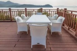 OUTFLEXX Dining Set, Weiß, Polyrattan, Tisch 200x95cm, Spraystone, 6mm, 6 Sessel -Ausgewählte Gartenmöbelgeschäfte 6 20670.jpg