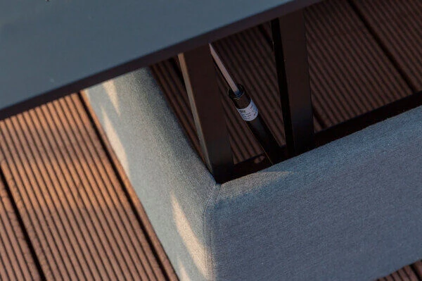 OUTFLEXX Loungetisch, Flanelle, Alu/Sunbrella, 78/157 X 78 X 37/64 Cm, Höhenverstellbar 8 OUTFLEXX Loungetisch, Flanelle, Alu/Sunbrella, 78/157 X 78 X 37/64 Cm, Höhenverstellbar – Bild 6