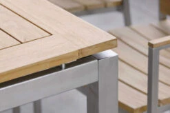 STERN Cardiff Esstischgarnitur, Silber/silbergrau, Edelstahl/Textilen/FSC-Teak, 162/220 X 90 Cm, Butterfly-Auszug, 6 Stapelsessel -Ausgewählte Gartenmöbelgeschäfte 6 22465.jpg