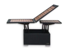 OUTFLEXX Loungetisch Höhenverstellbar, Schwarz, Polyrattan, 75/152x75x40/64,5cm -Ausgewählte Gartenmöbelgeschäfte 6 2392 18.jpg