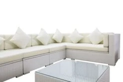 OUTFLEXX Loungemöbel-Set, Weiß, Polyrattan, Für 8 Personen, Inkl. Kaffeetisch, Wasserfeste Kissenbox -Ausgewählte Gartenmöbelgeschäfte 6 2510 BOX B.jpg