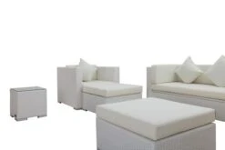OUTFLEXX Loungemöbel-Set, Weiß, Polyrattan, Für 6 Personen, Inkl. Kaffeetisch, Wasserfeste Kissenbox -Ausgewählte Gartenmöbelgeschäfte 6 7174 BOX B.jpg