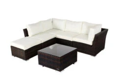 OUTFLEXX Loungemöbel, Polyrattan, Braun Marmoriert, Inkl. Kaffeetisch, Abdeckhaube, Ersatzbezug, Wasserfeste Kissenbox -Ausgewählte Gartenmöbelgeschäfte 6 7759 BOX X 2.jpg