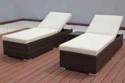 OUTFLEXX 2er-Set Sonnenliegen, Braun Marmoriert, Polyrattan, Je 200x70x45cm, Mit Beistelltisch -Ausgewählte Gartenmöbelgeschäfte 6 7761.jpg