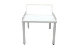 VILLANA Ausziehtisch, Silber/weiß, Alu/Sicherheitsglas, 160/220x90 Cm, Flügelmechanismus -Ausgewählte Gartenmöbelgeschäfte 7 13395 2.jpg