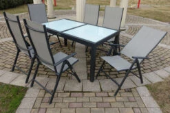 VILLANA Sitzgruppe, Anthrazit/grau, Alu/Textil, Tisch 160/220 Cm, 6 Multipositionssessel -Ausgewählte Gartenmöbelgeschäfte 7 13891.jpg