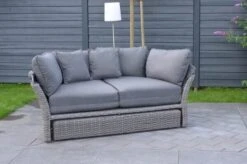 OUTFLEXX Sonneninsel, Grau, Polyrattan, Halbrund, 193 X 104 X 74 Cm, Hocker Drehbar, Dach Klappbar -Ausgewählte Gartenmöbelgeschäfte 7 16110.jpg