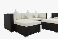 OUTFLEXX Loungemöbel-Set, Braun, Polyrattan, Für 5 Personen, Inkl. Kaffeetisch, Wasserfeste Kissenbox -Ausgewählte Gartenmöbelgeschäfte 7 1713 BOX B.jpg