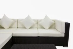 OUTFLEXX Loungemöbel-Set, Braun, Polyrattan, Für 5 Personen, Inkl. Loungetisch, Wasserfeste Kissenbox -Ausgewählte Gartenmöbelgeschäfte 7 1713 BOX D.jpg