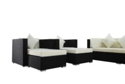 OUTFLEXX Loungemöbel-Set, Schwarz, Polyrattan, Für 9 Personen, Wasserfeste Kissenbox -Ausgewählte Gartenmöbelgeschäfte 7 1716 BOX A.jpg