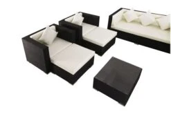 OUTFLEXX Loungemöbel-Set, Schwarz, Polyrattan, Für 9 Personen, Inkl. Kaffeetisch, Wasserfeste Kissenbox -Ausgewählte Gartenmöbelgeschäfte 7 1716 BOX B.jpg