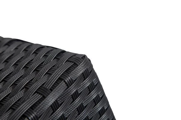 OUTFLEXX Loungemöbel-Set, Schwarz, Polyrattan, 5 Personen, Wasserfeste Kissenbox 9 OUTFLEXX Loungemöbel-Set, Schwarz, Polyrattan, 5 Personen, Wasserfeste Kissenbox – Bild 7