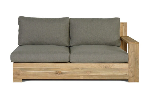 OUTFLEXX Kassel Ecklounge, Recyceltes Teakholz, Inkl. Polster Aus Olefin, Rustikal Gebürstet 9 OUTFLEXX Kassel Ecklounge, Recyceltes Teakholz, Inkl. Polster Aus Olefin, Rustikal Gebürstet – Bild 7