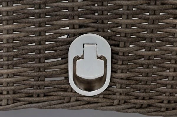 OUTFLEXX 2er Set Dining Sessel, Grau, Polyrattan, Je 55 X 65 X 112 Cm, Rücken Stufenlos Verstellbar 9 OUTFLEXX 2er Set Dining Sessel, Grau, Polyrattan, Je 55 X 65 X 112 Cm, Rücken Stufenlos Verstellbar – Bild 7