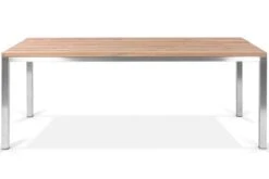 OUTFLEXX Esstischgarnitur, Edelstahl/recyceltes FSC-Teakholz, Tisch 200x100 Cm, 2 Bänke -Ausgewählte Gartenmöbelgeschäfte 7 19363.jpg