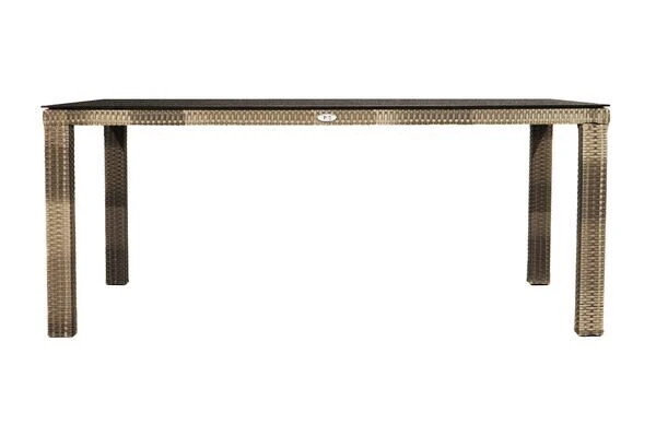 Ploß Rabida Comfort Dining Tisch, Champagner-meliert, Polyrattan, 180x110 Cm, Glasplatte In Steinoptik 9 Ploß Rabida Comfort Dining Tisch, Champagner-meliert, Polyrattan, 180x110 Cm, Glasplatte In Steinoptik – Bild 7